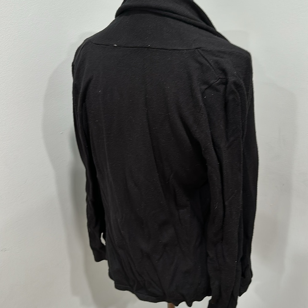 Cyrus Black Open-Front Cardigan - Picture 3 of 4